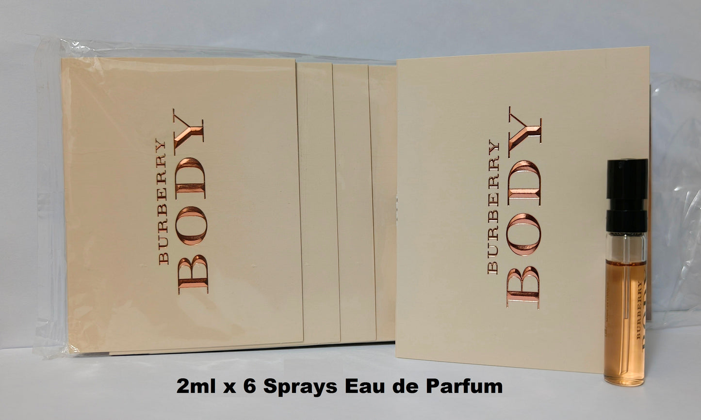 Burberry Body EDP 2ml Vials Spray Pack 6 pieces x 2ml